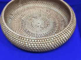 Cesto redondo rattan - 28x9cm