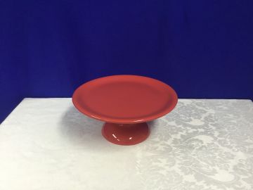 Porta doce cerâmica vermelho G - 30x13 cm 