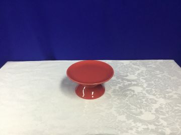 Porta doce cerâmica vermelho P - 18x8 cm