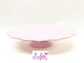 Porta doce Porcelana Rosa Bebe M - 12x28cm