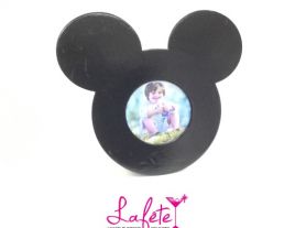 Porta retrato Mickey em MDF Preto	