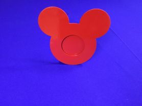 Porta retrato Mickey em MDF VERMELHO