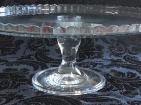 Prato Bolo Cristal Liso - 32cm