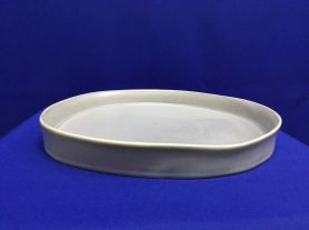 Travessa cinza ceramica - 30 cm