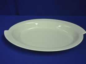 Travessa porcelana oval - 46x5,5 cm