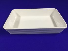 Travessa Retangular em porcelana 35,5x24,5x6,8cm