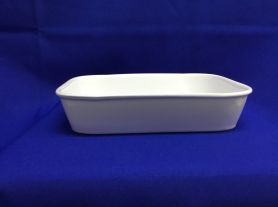 Travessa retangular porcelana branco oxford 30x21x6cm 2,5 L