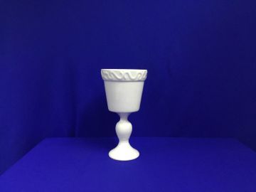 Vaso geométrico branco - 33 cm