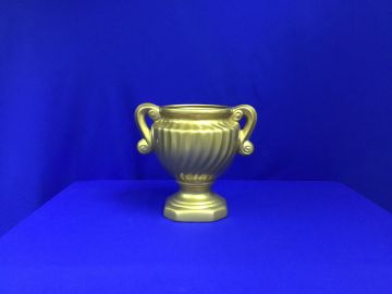 Vaso imperial com alças dourado - 17x27 cm