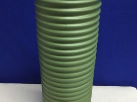 Vaso trabalhado verde ceramica- 39x11