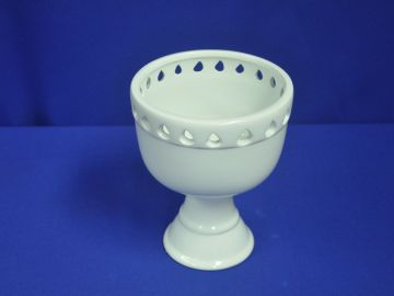 Vaso trama branco - 16,5x21,5 cm